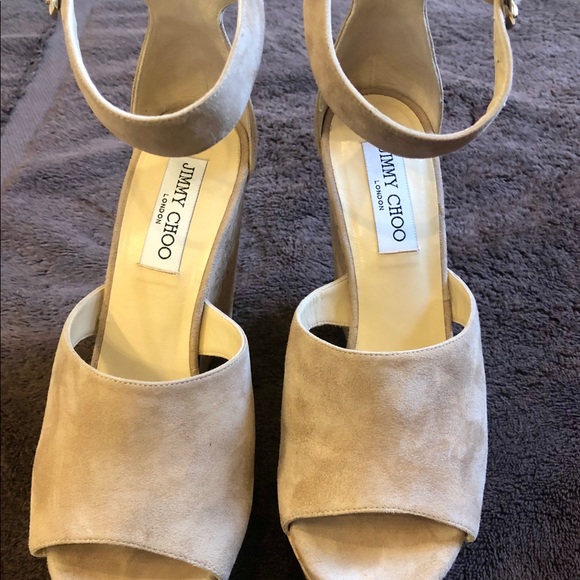 Jimmy Choo Neyo Sue Suede Wedge - Picture 5 of 7